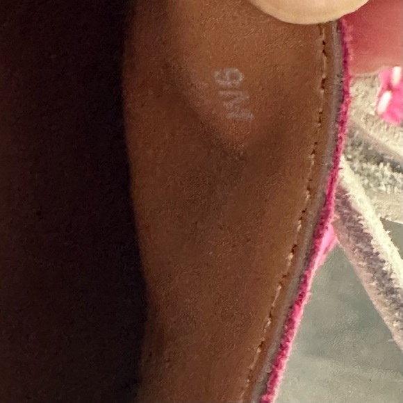 Pink and Brown Suede Loafers with White Laces Aerosols - Picture 6 of 6